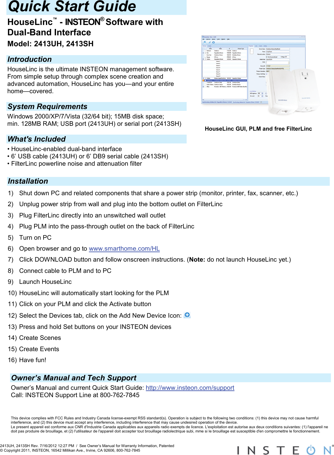 Insteon 2413Uh Users Manual