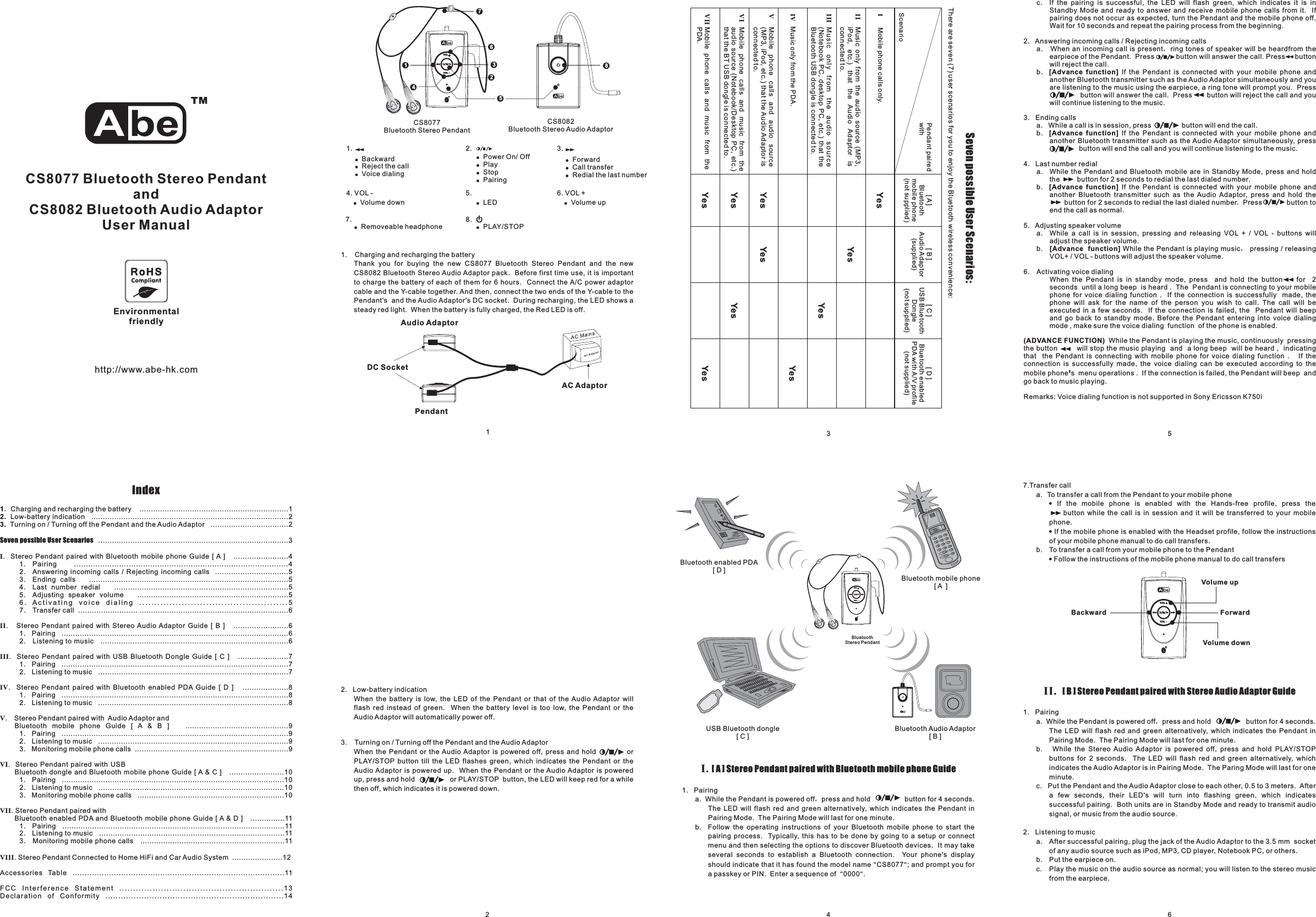 intech-electronics-cs8077-bluetooth-pendant-user-manual-mcb-8077010-0a