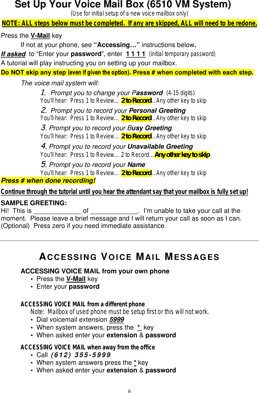 Page 6 of 10 - Integra-Telecom Integra-Telecom-5300-Users-Manual ISD 287 5330 UG