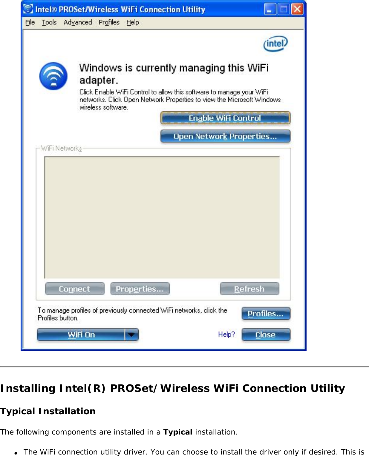 Page 11 of Intel 112BNH Intel Centrino Wireless-N 1000 User Manual Contents