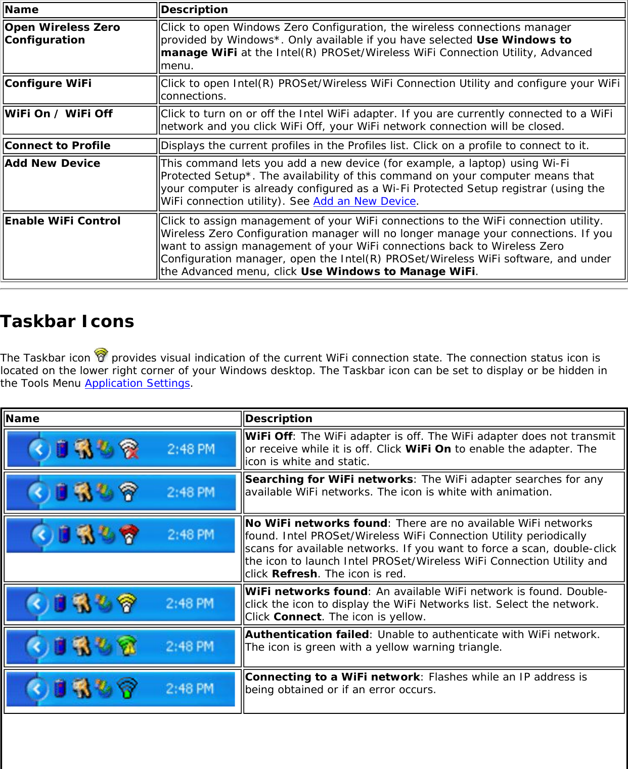 Page 17 of Intel 112BNH Intel Centrino Wireless-N 1000 User Manual Contents