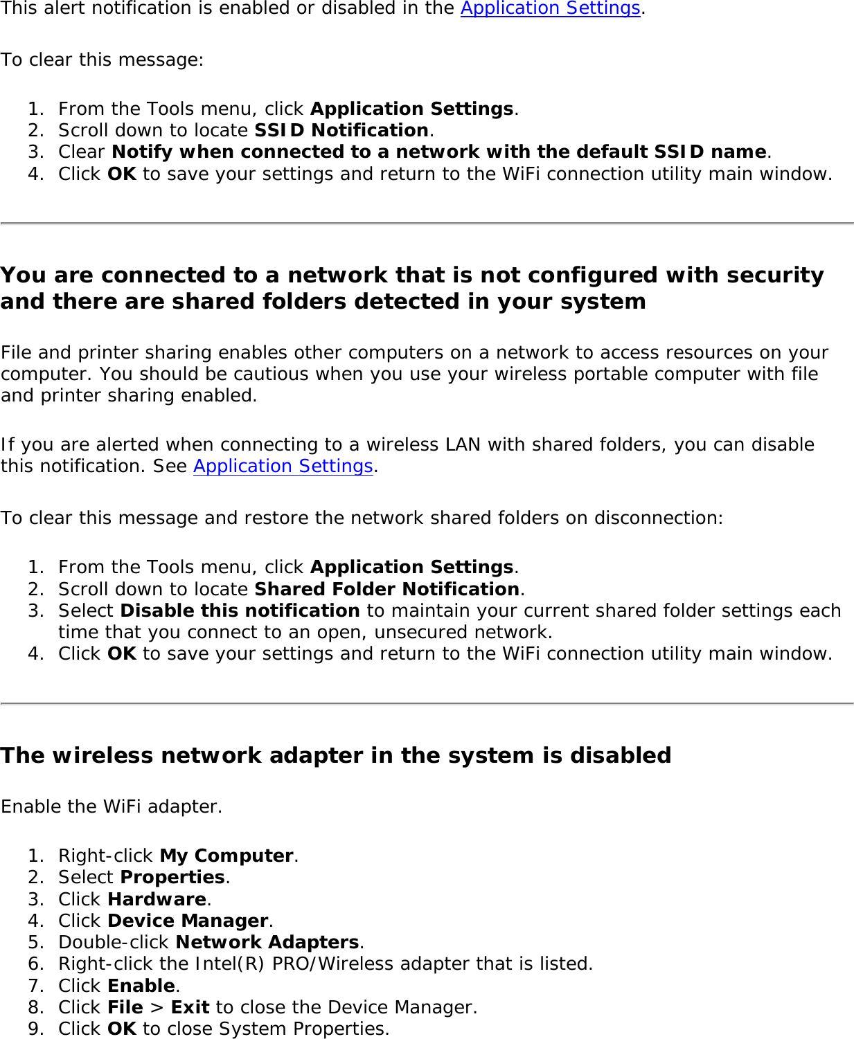 Page 193 of Intel 112BNH Intel Centrino Wireless-N 1000 User Manual Contents