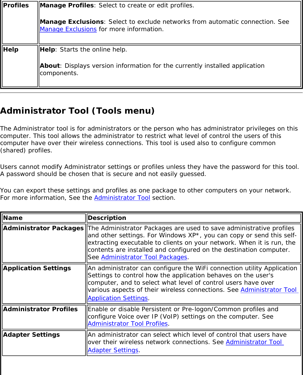 Page 9 of Intel 112BNH Intel Centrino Wireless-N 1000 User Manual Contents