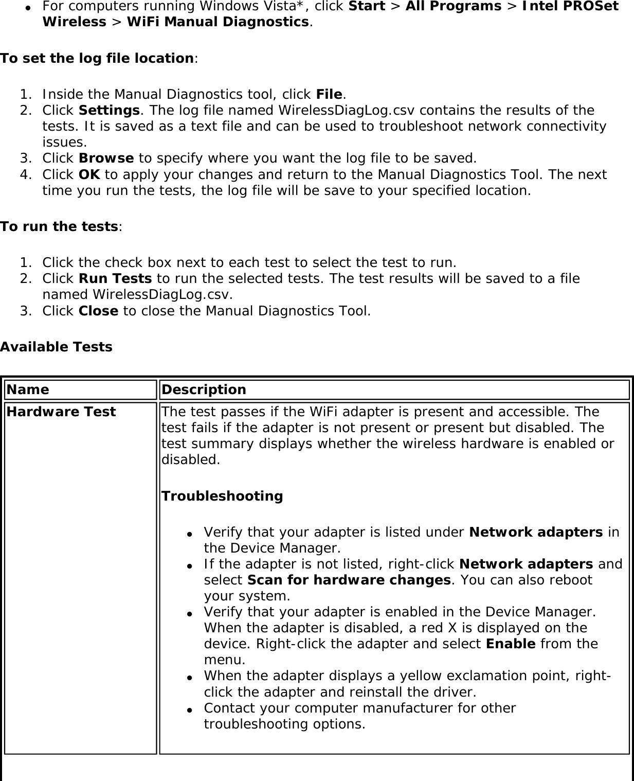 Page 206 of Intel 112BNHU Intel Centrino Wireless-N 1000 User Manual Contents