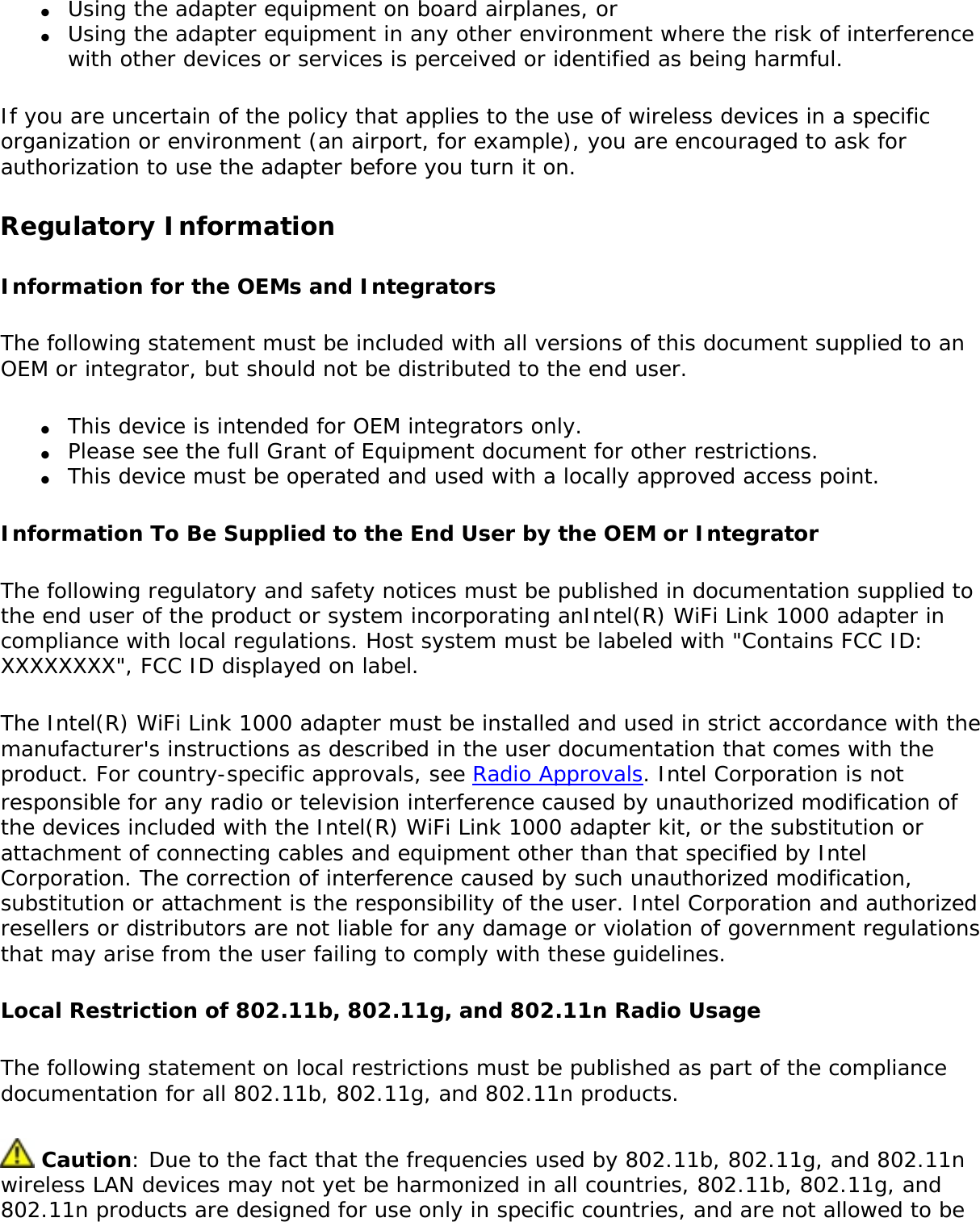 Page 217 of Intel 112BNHU Intel Centrino Wireless-N 1000 User Manual Contents