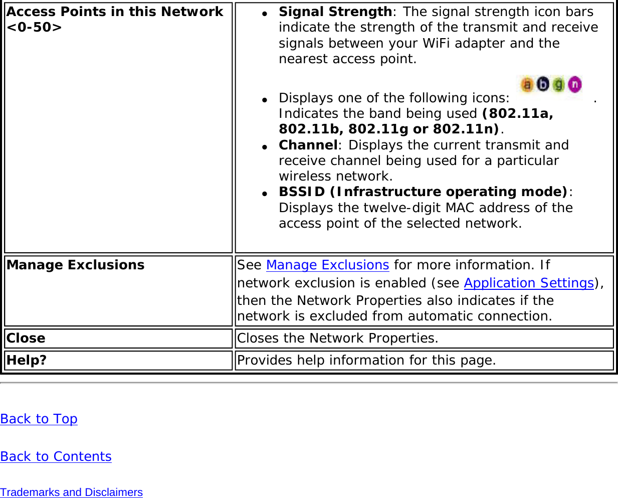 Page 39 of Intel 112BNMU Intel Centrino Wireless-N 1000 User Manual Contents