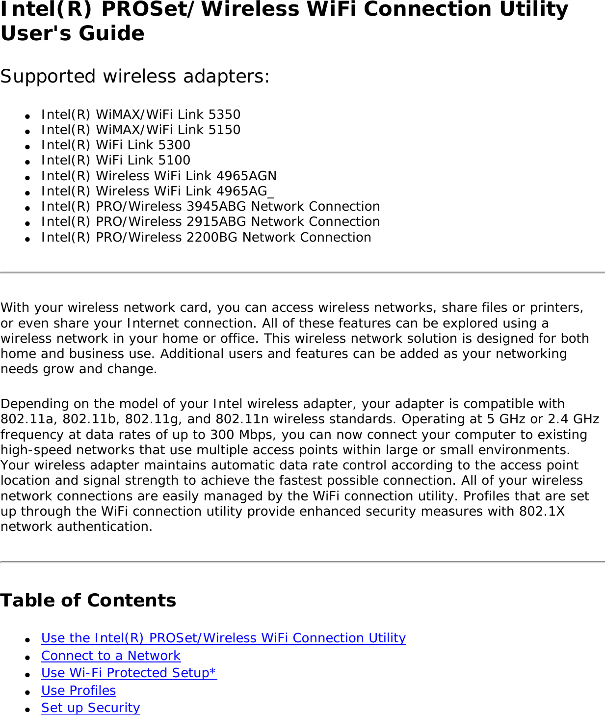intel wifi link 5300 driver windows 10
