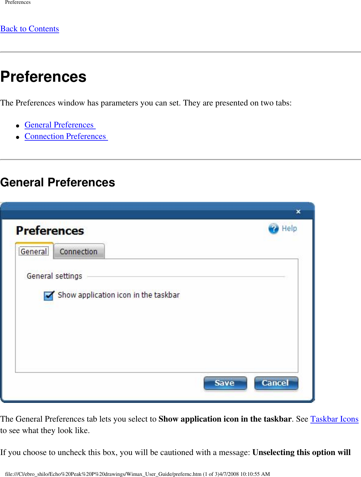 Page 16 of Intel 533ANXM Intel WiFi/WiMax Link 5350 User Manual Network Details