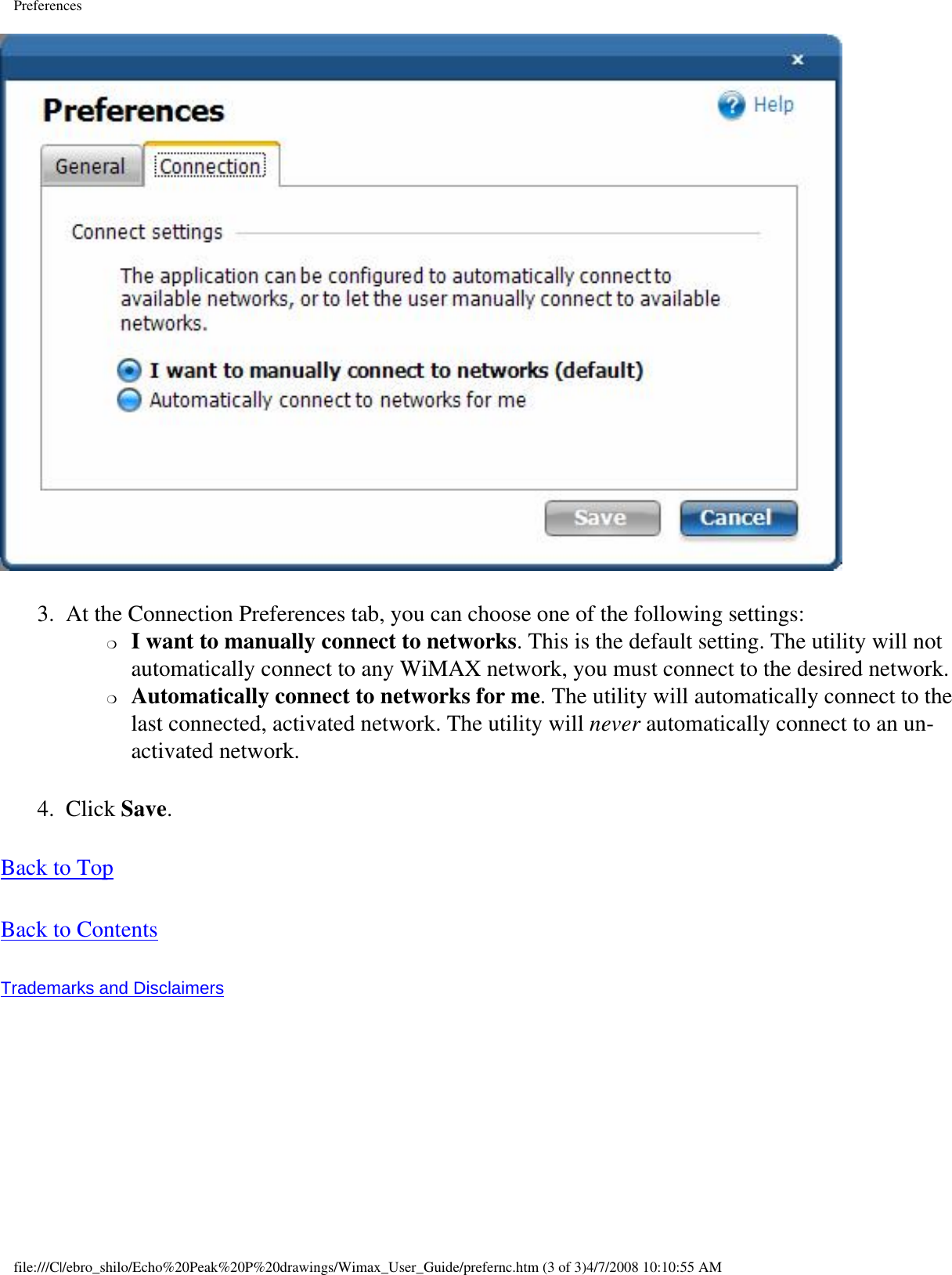 Page 18 of Intel 533ANXM Intel WiFi/WiMax Link 5350 User Manual Network Details