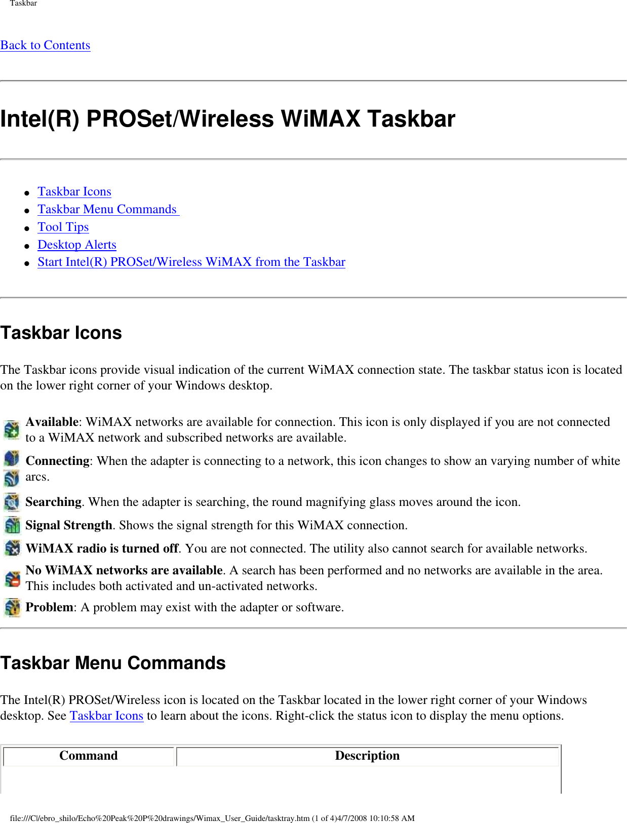 Page 32 of Intel 533ANXM Intel WiFi/WiMax Link 5350 User Manual Network Details