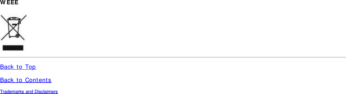 WEEEBack to TopBack to ContentsTrademarks and Disclaimers