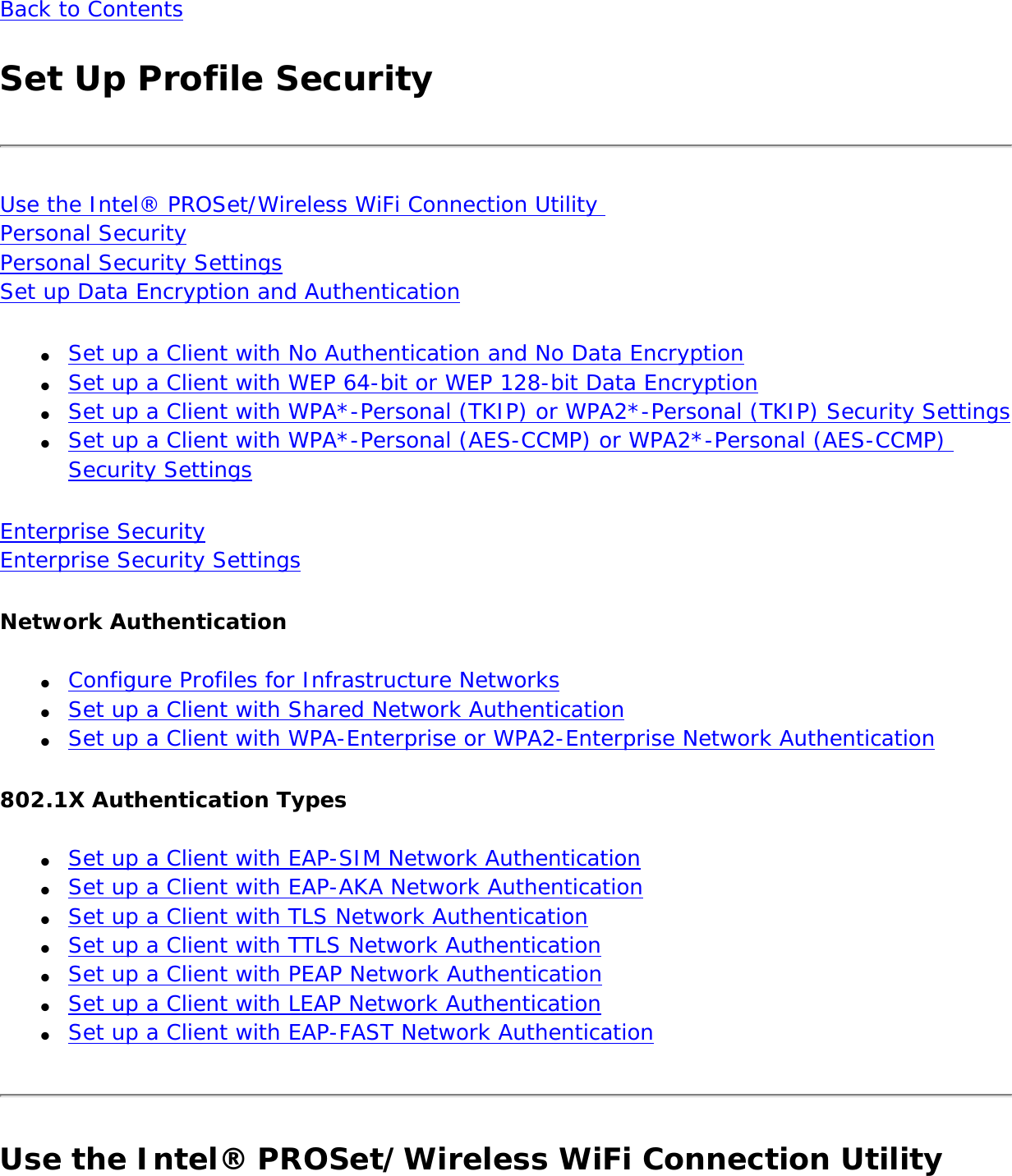 Page 171 of Intel 622ANH Intel Centrino Advanced-N 6200 User Manual Contents