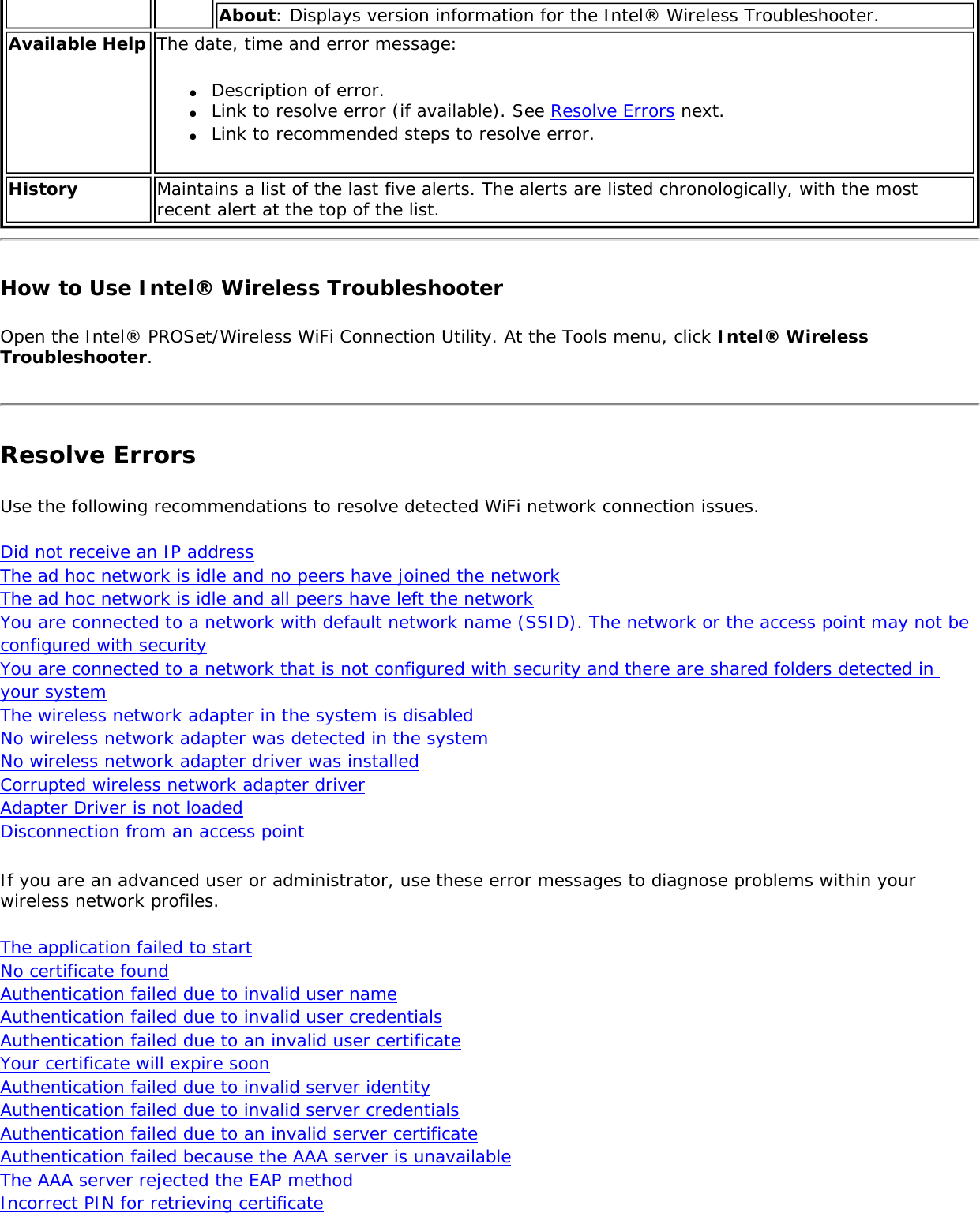 Page 211 of Intel 622ANH Intel Centrino Advanced-N 6200 User Manual Contents