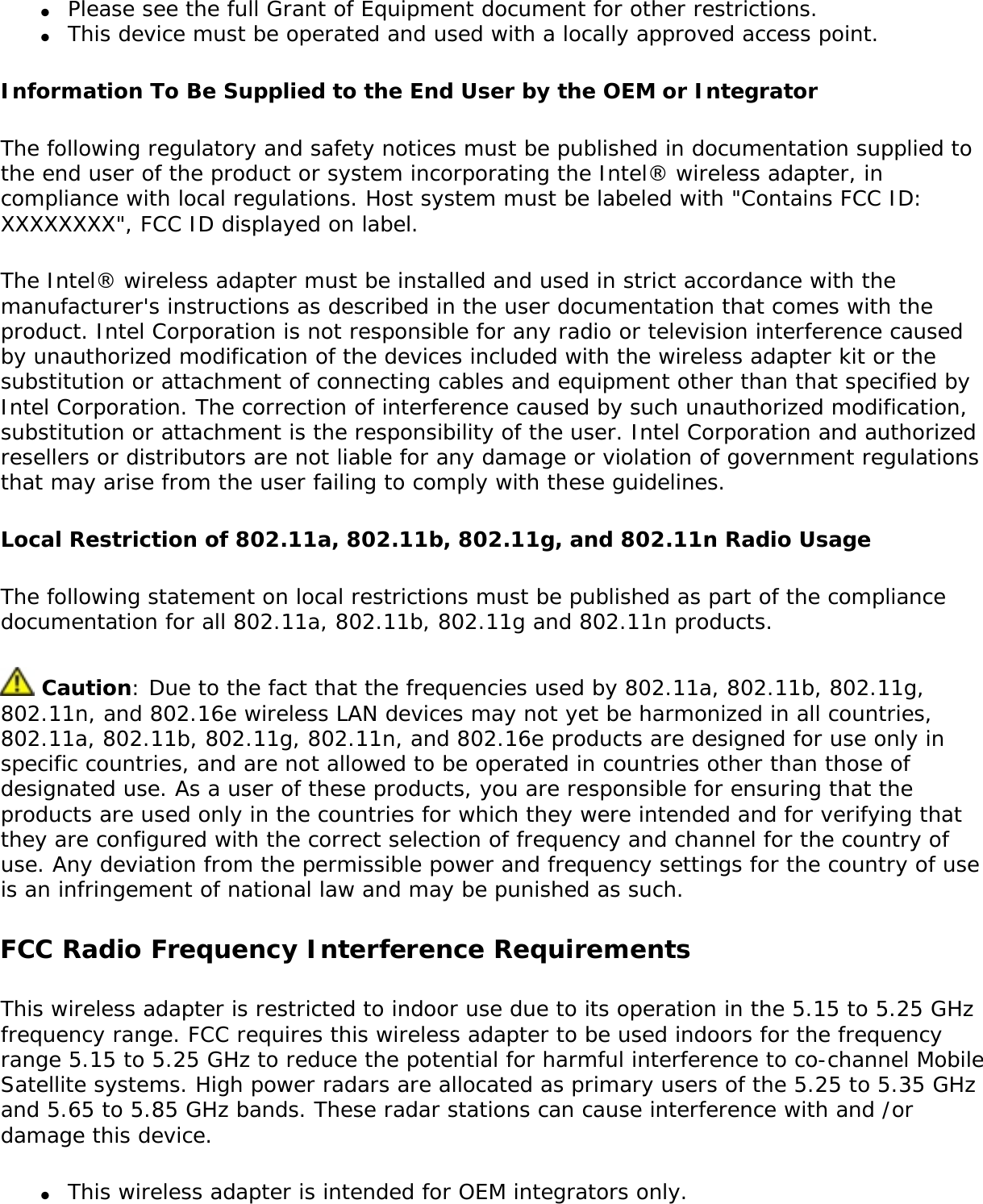 Page 236 of Intel 622ANH Intel Centrino Advanced-N 6200 User Manual Contents