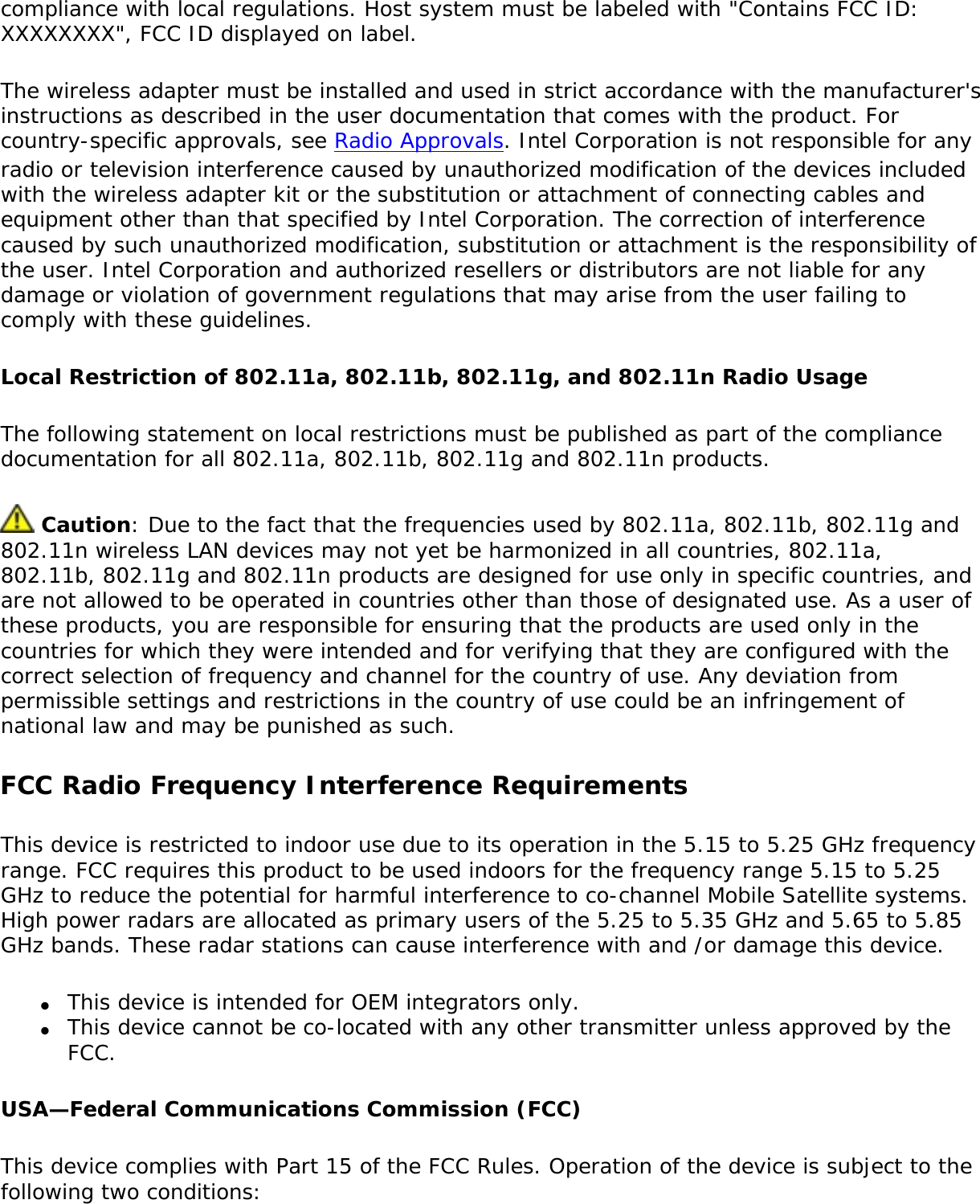 Page 242 of Intel 622ANH Intel Centrino Advanced-N 6200 User Manual Contents