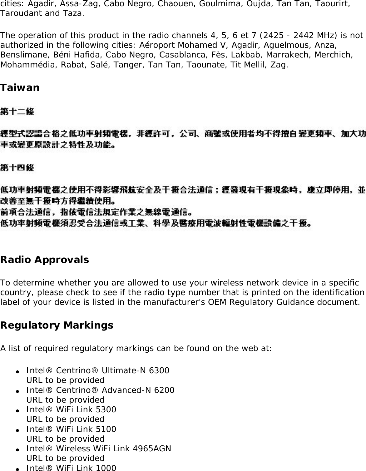 Page 246 of Intel 622ANH Intel Centrino Advanced-N 6200 User Manual Contents