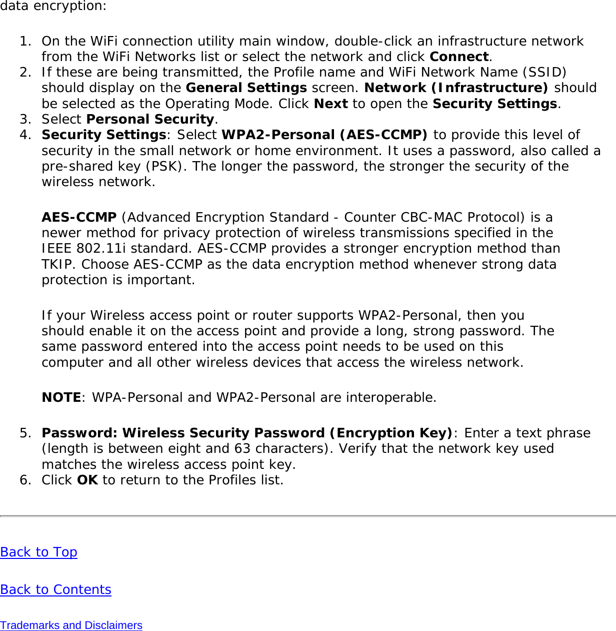 Page 95 of Intel 622ANH Intel Centrino Advanced-N 6200 User Manual Contents