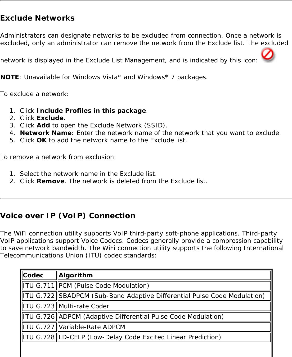 Page 126 of Intel 622ANHU Intel Centrino Advanced-N 6200 User Manual Contents