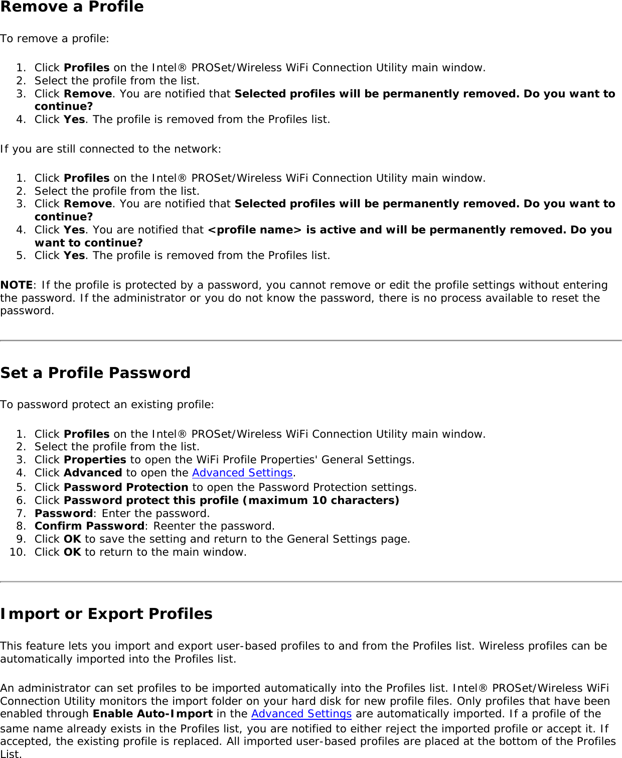 Page 78 of Intel 622ANHU Intel Centrino Advanced-N 6200 User Manual Contents