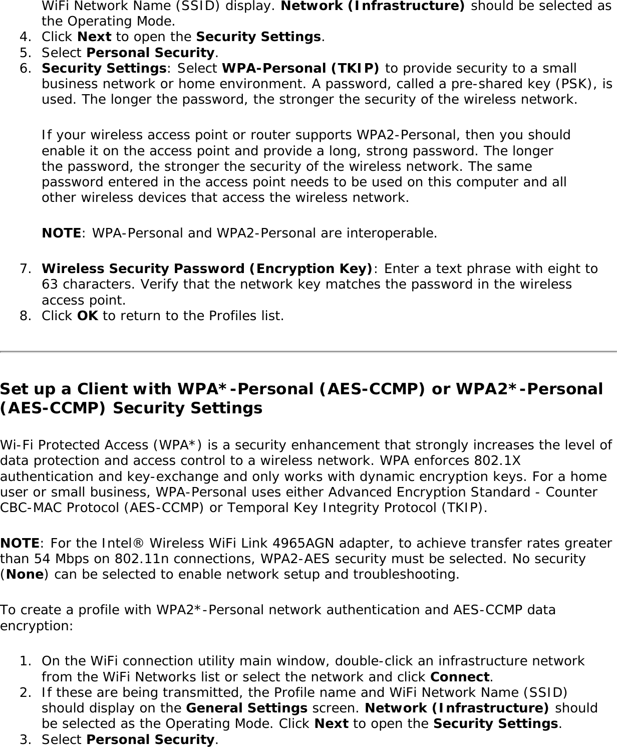 Page 176 of Intel 622ANXH Intel Centrino Advanced-N+WiMax 6250 User Manual 