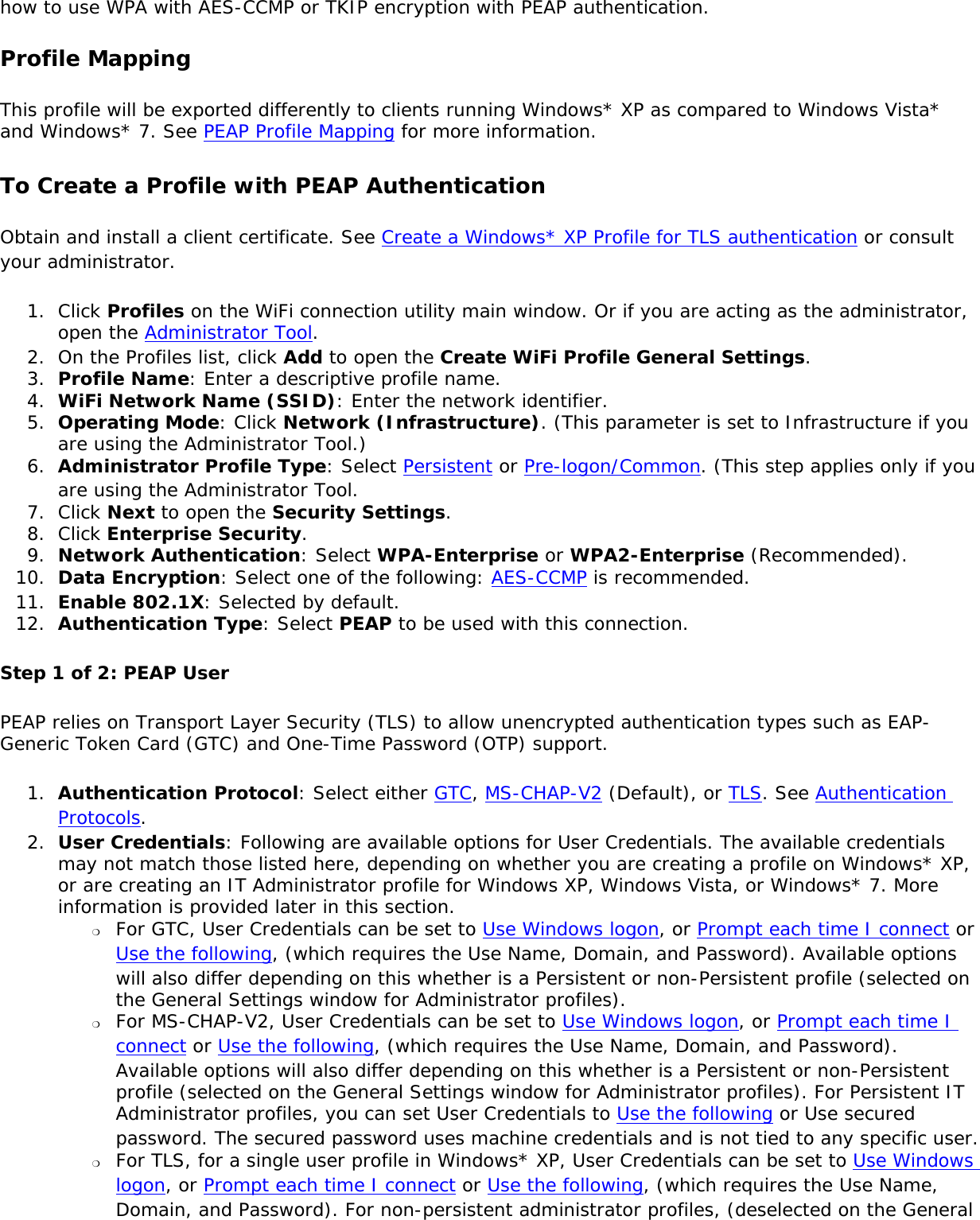 Page 189 of Intel 622ANXH Intel Centrino Advanced-N+WiMax 6250 User Manual 