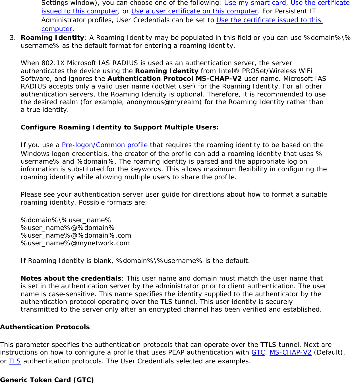 Page 190 of Intel 622ANXH Intel Centrino Advanced-N+WiMax 6250 User Manual 
