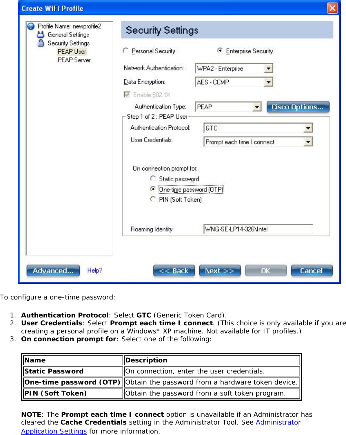Page 191 of Intel 622ANXH Intel Centrino Advanced-N+WiMax 6250 User Manual 