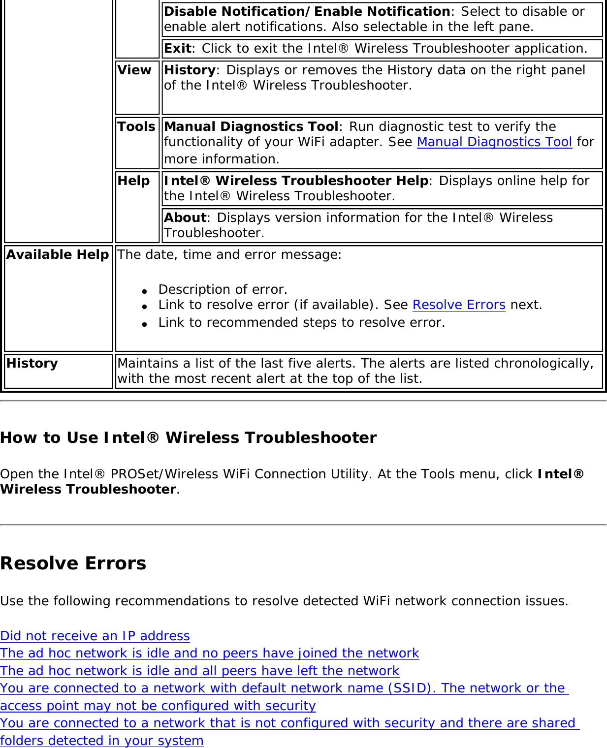 Page 211 of Intel 622ANXH Intel Centrino Advanced-N+WiMax 6250 User Manual 