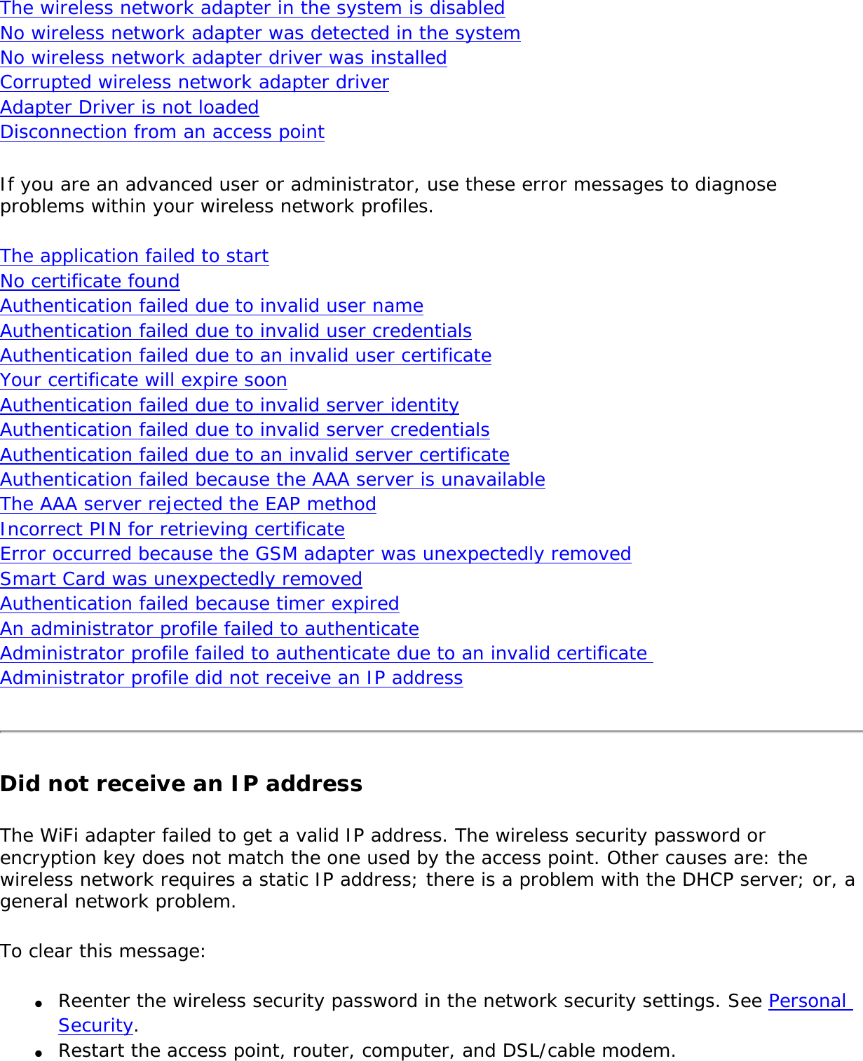 Page 212 of Intel 622ANXH Intel Centrino Advanced-N+WiMax 6250 User Manual 