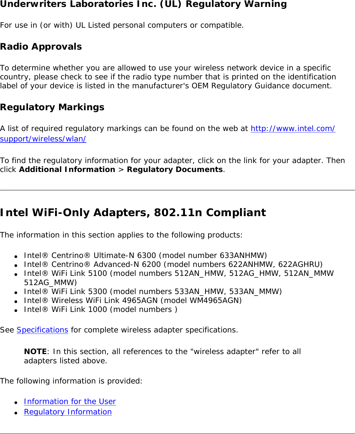 Page 242 of Intel 622ANXH Intel Centrino Advanced-N+WiMax 6250 User Manual 