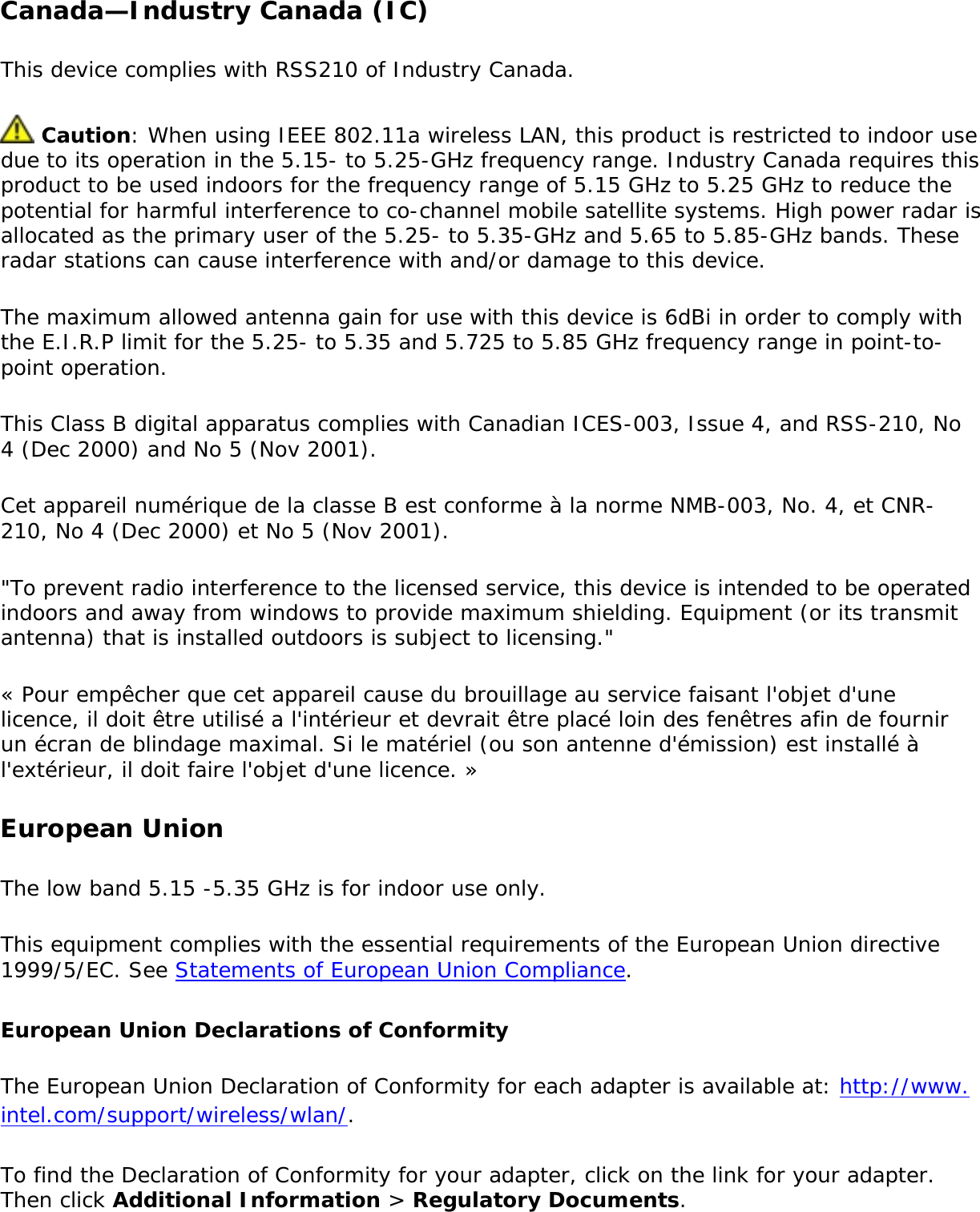 Page 248 of Intel 622ANXH Intel Centrino Advanced-N+WiMax 6250 User Manual 