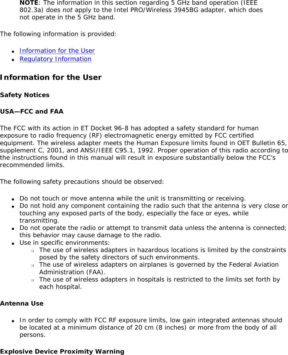 Page 251 of Intel 622ANXH Intel Centrino Advanced-N+WiMax 6250 User Manual 