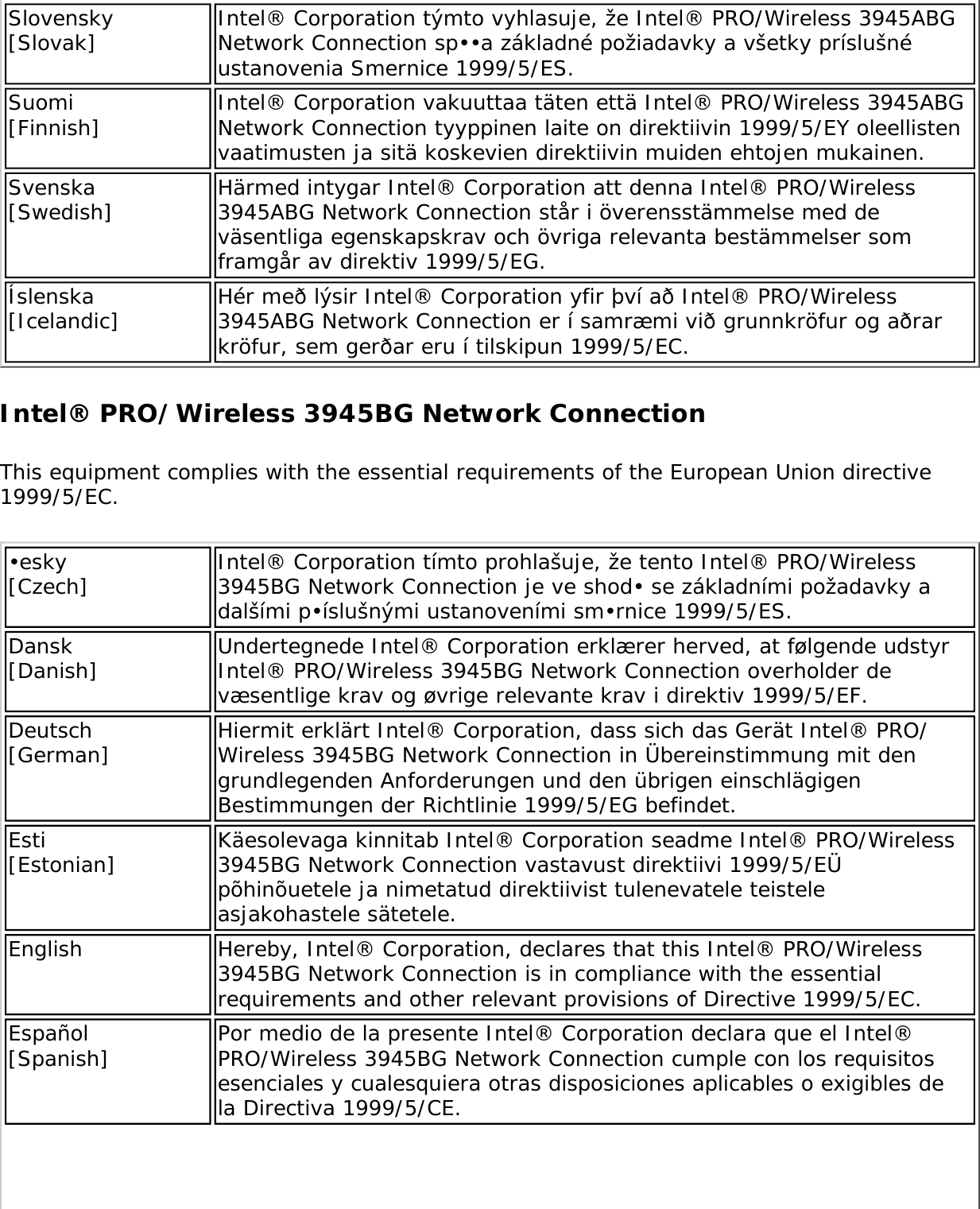 Page 273 of Intel 622ANXH Intel Centrino Advanced-N+WiMax 6250 User Manual 