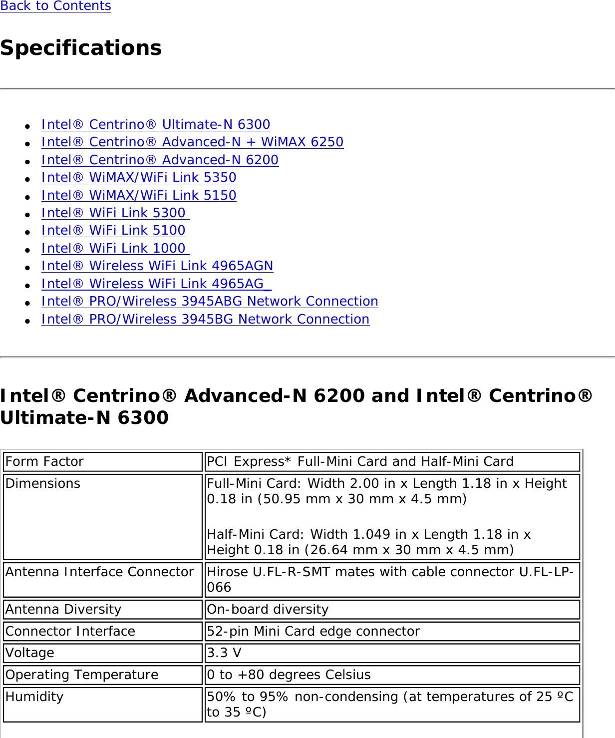 Page 276 of Intel 622ANXH Intel Centrino Advanced-N+WiMax 6250 User Manual 