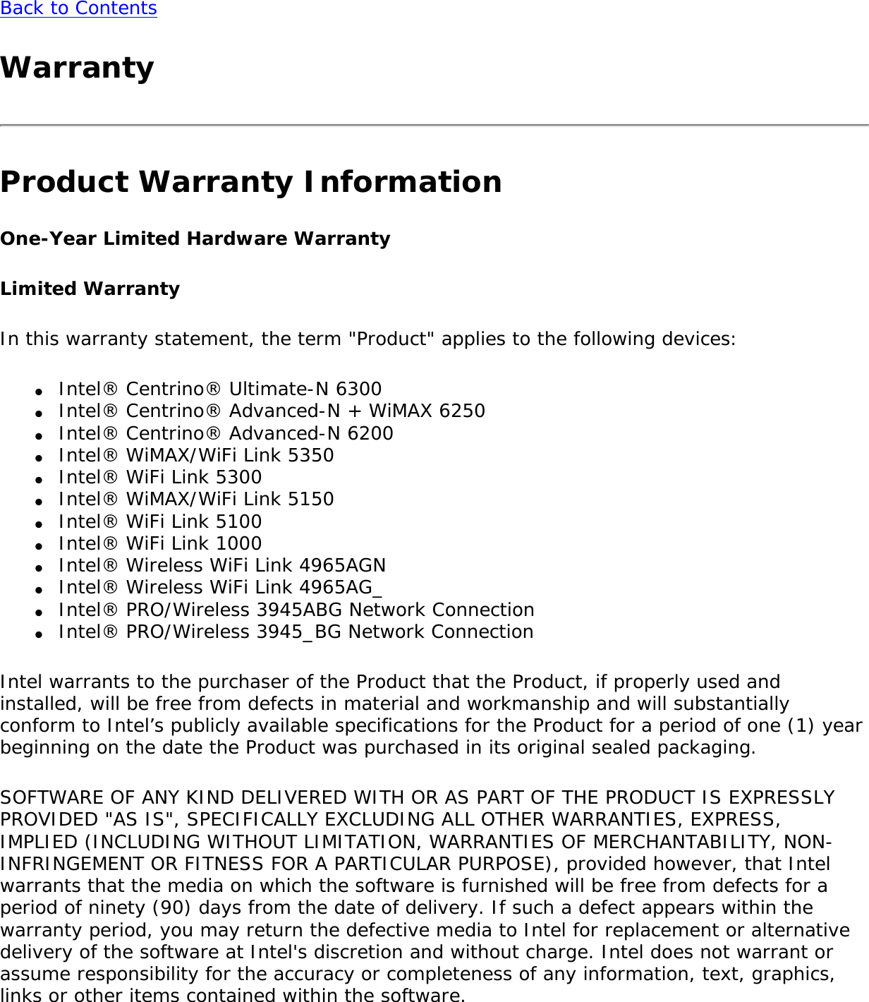 Page 293 of Intel 622ANXH Intel Centrino Advanced-N+WiMax 6250 User Manual 