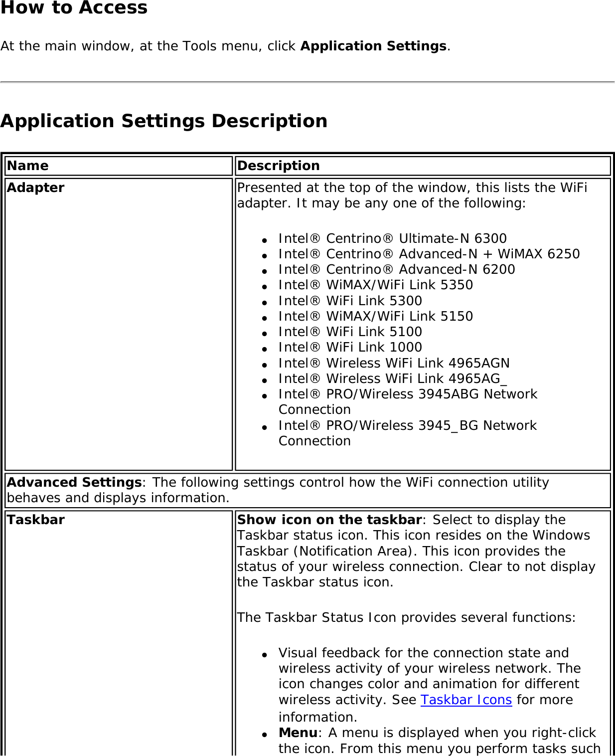 Page 51 of Intel 622ANXH Intel Centrino Advanced-N+WiMax 6250 User Manual 