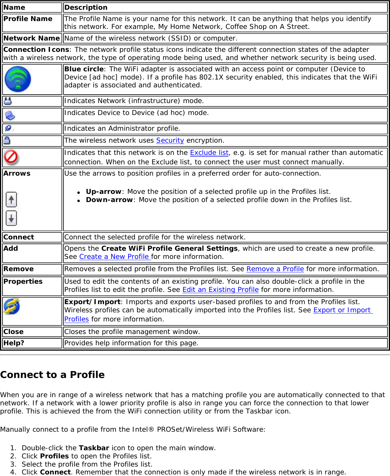 Page 72 of Intel 622ANXH Intel Centrino Advanced-N+WiMax 6250 User Manual 
