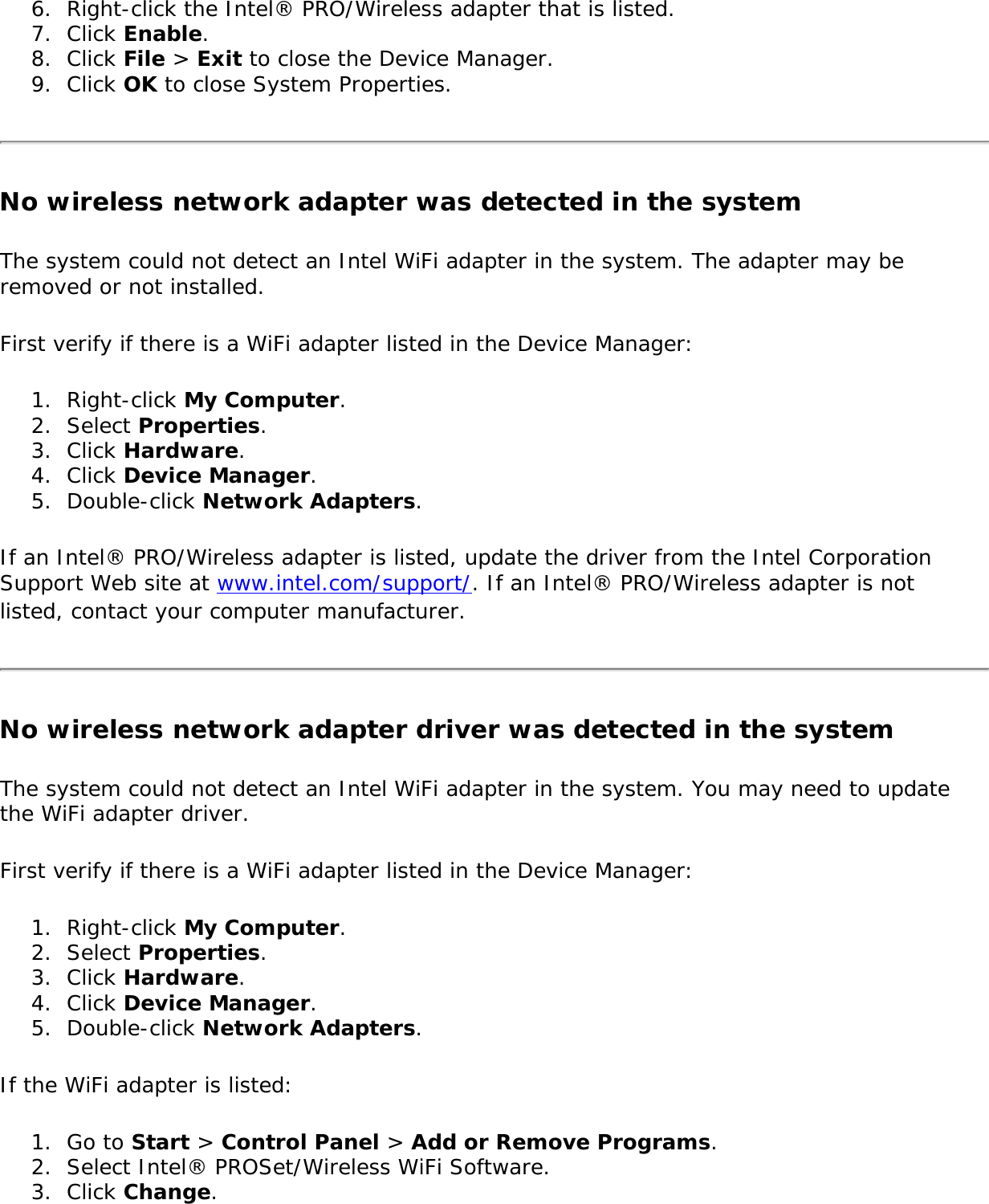 Page 215 of Intel 622ANXHU Intel Centrino Advanced-N+WiMax 6250 User Manual 