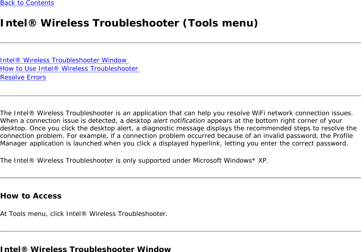 Page 209 of Intel 633ANH Intel Centrino Ultimate-N 6300 User Manual Contents