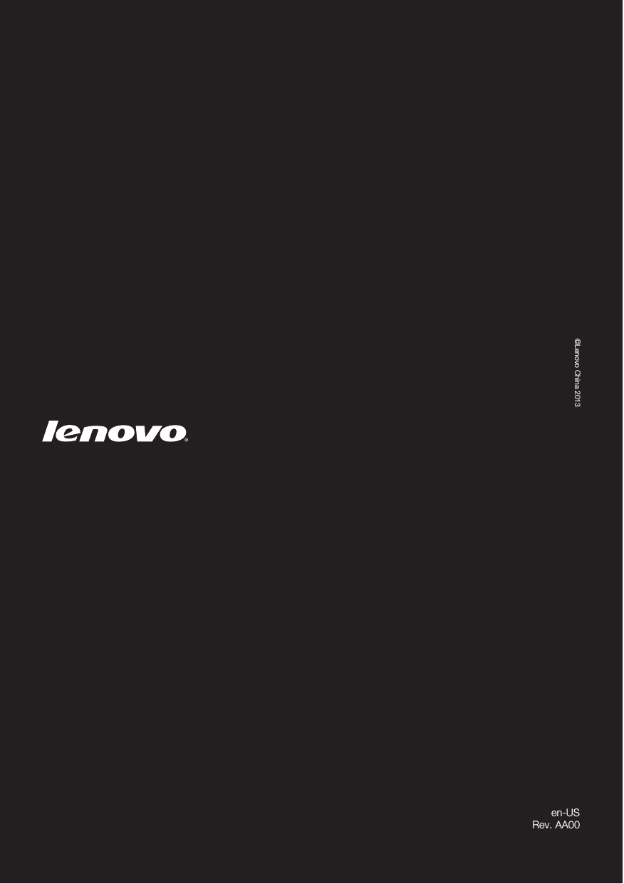 en-USRev. AA00©Lenovo China 2013