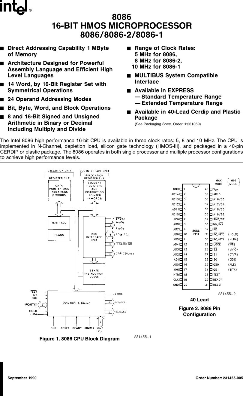 Intel 8086 Users Manual