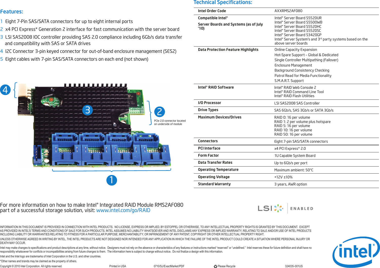 Intel raid controller настройка