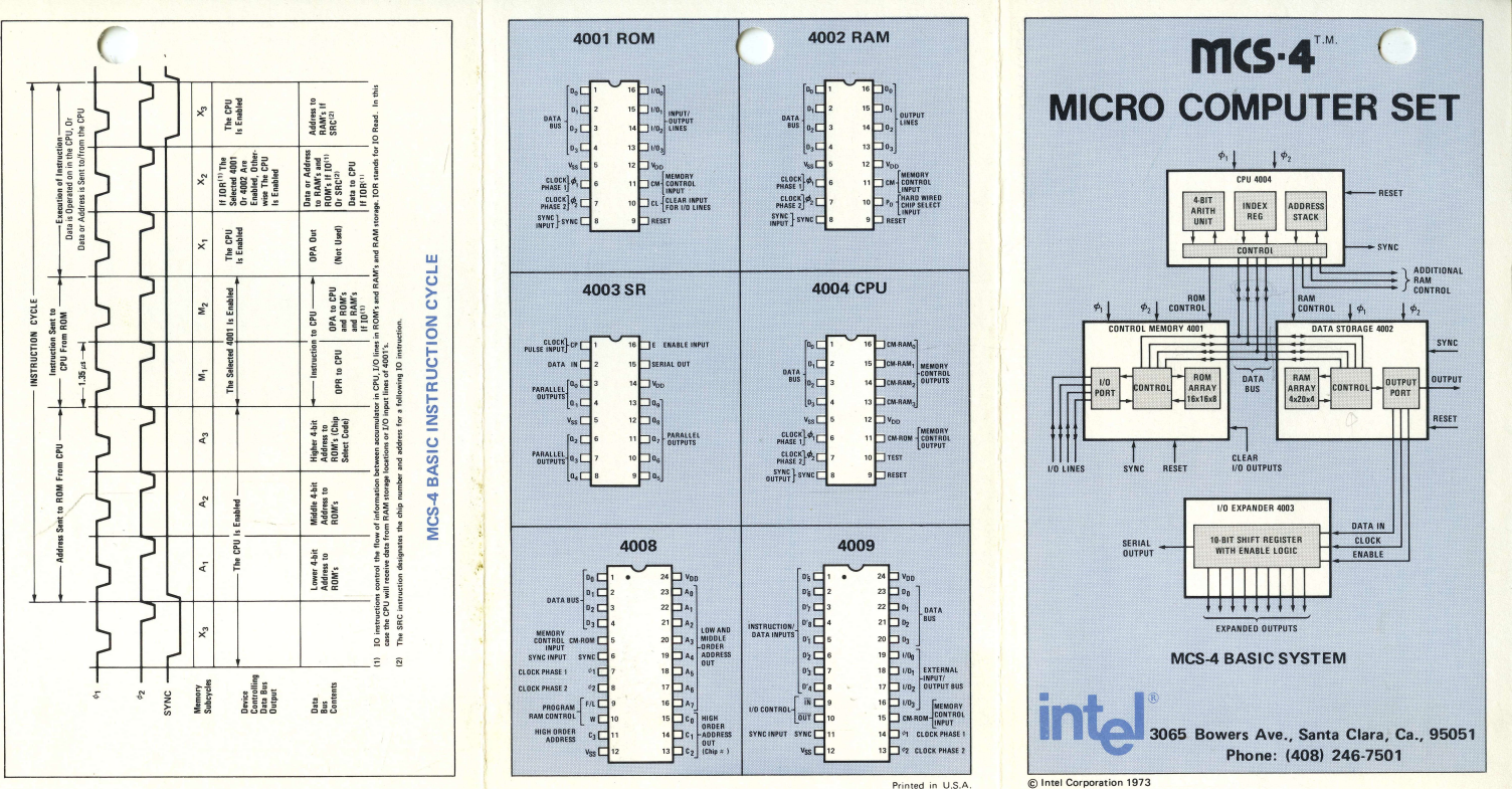 Intel 4004 схема