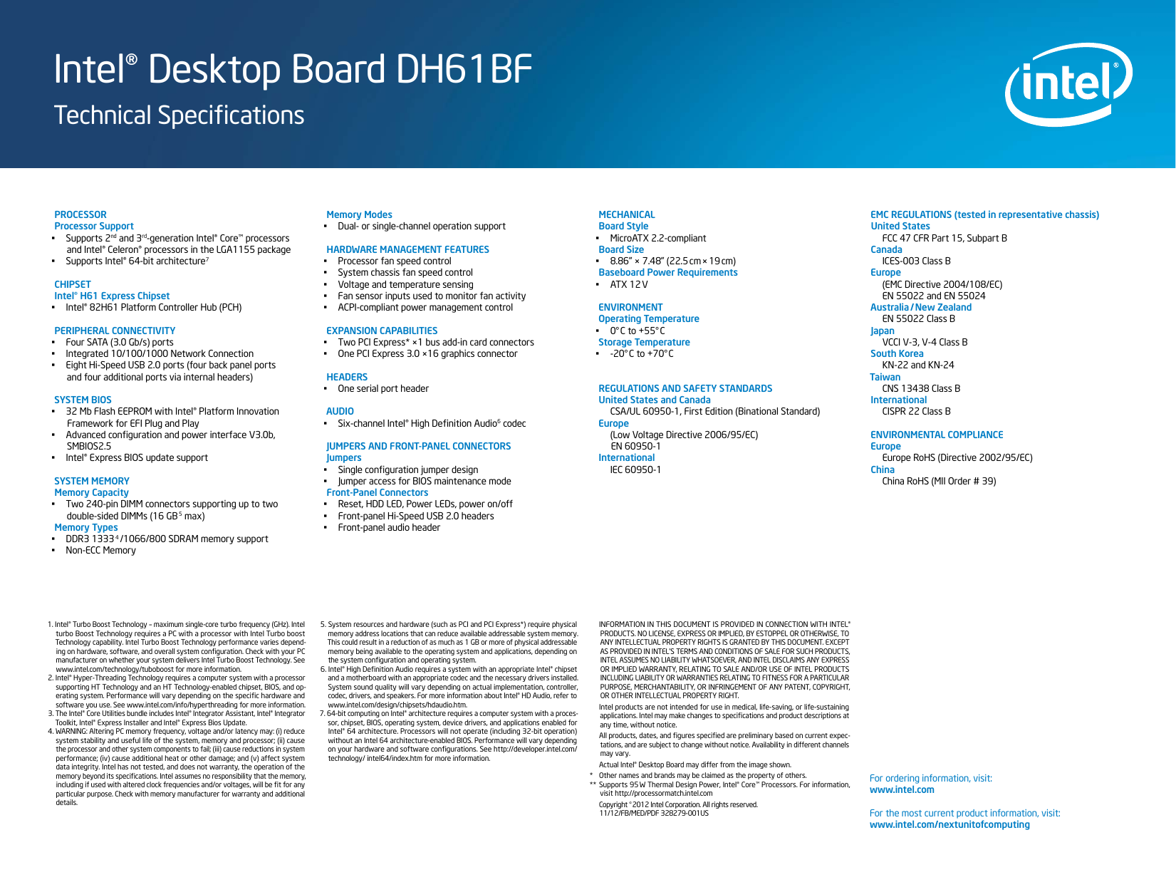 Page 4 of 4 - Intel Intel-Intel-Desktop-Motherboard-Intel-H61-Express-Chipset-Boxdh61Bf-Users-Manual-  Intel-intel-desktop-motherboard-intel-h61-express-chipset-boxdh61bf-users-manual