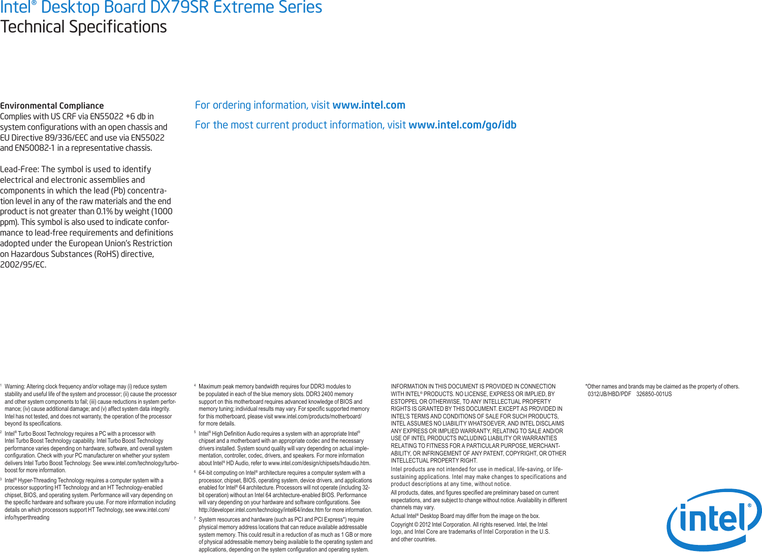 Page 4 of 4 - Intel Intel-Intel-Extreme-Desktop-Motherboard-Boxdx79Sr-Users-Manual-  Intel-intel-extreme-desktop-motherboard-boxdx79sr-users-manual