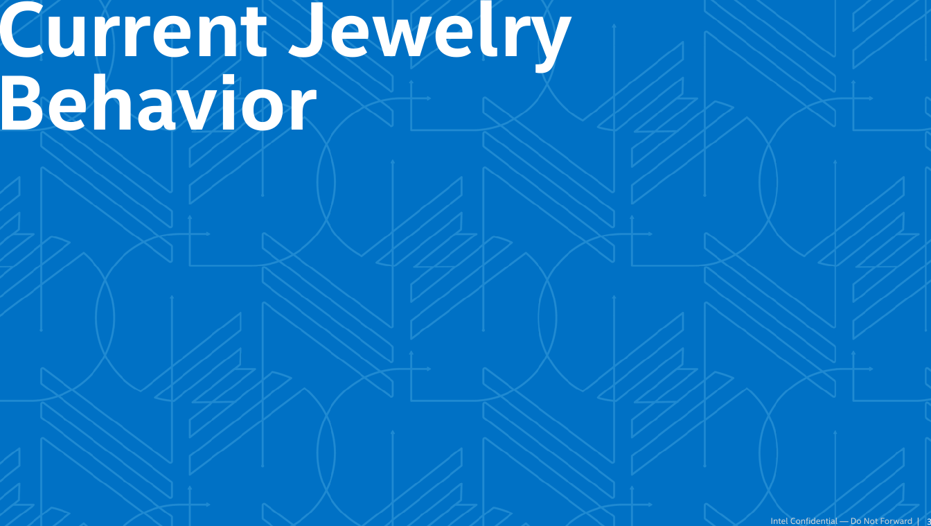 Intel Confidential — Do Not Forward  |Current Jewelry Behavior3