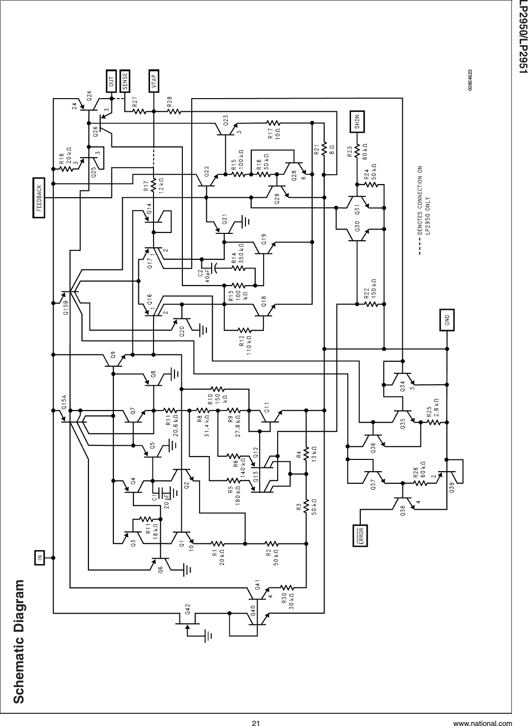 Schematic Diagram00854623LP2950/LP2951www.national.com21
