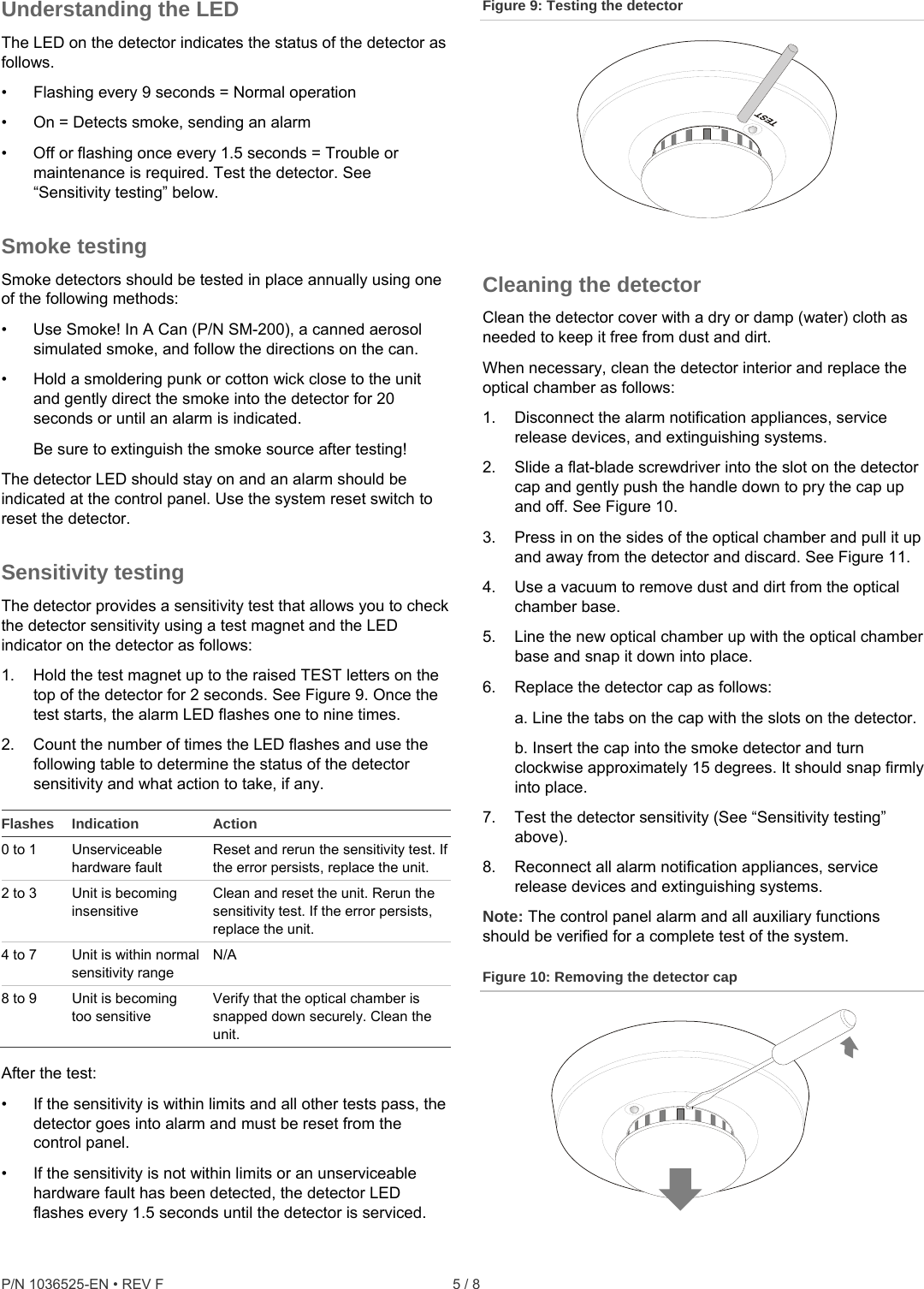 Page 5 of 8 - InterLogix 1036525-En-Rev-F-Esl-500N-Series-Smoke-Detector-Installation-Sheet - 1036525-EN Rev F ESL 500N Series Smoke Detector Installation Sheetx User Manual