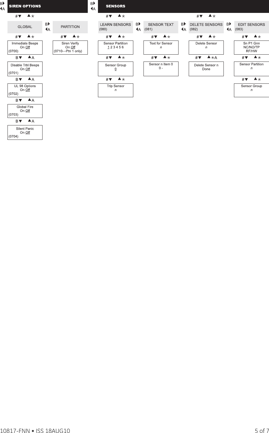 Page 5 of 7 - Concord 4 Programming Chart Field Notes  10817-FNN FN