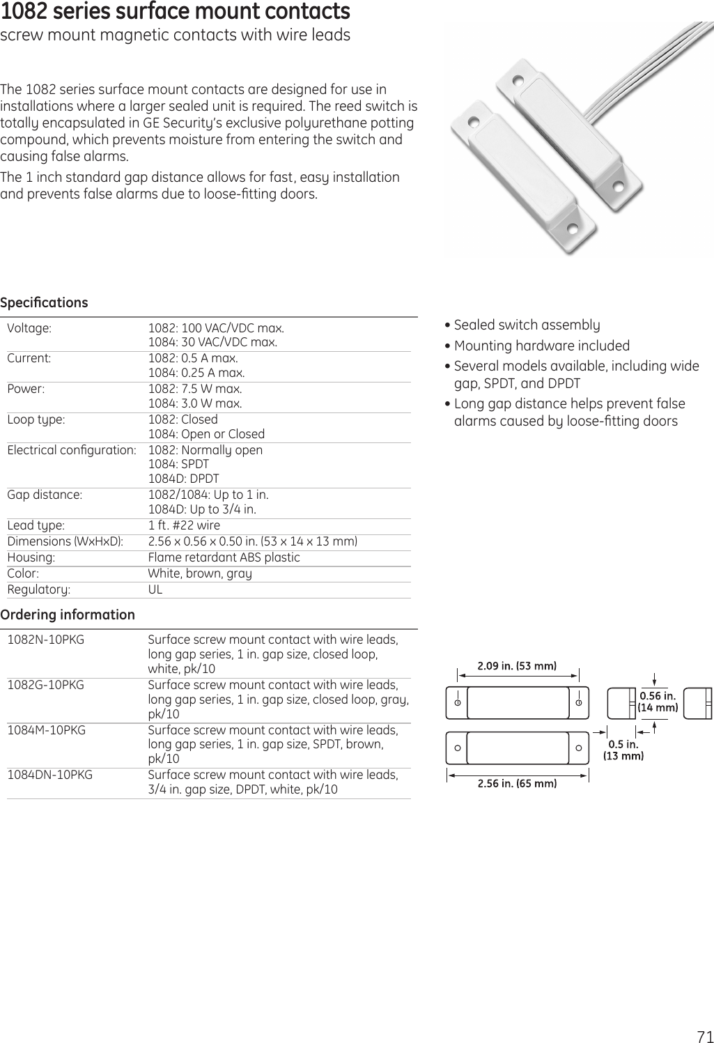 Page 1 of 1 - 1082 Series Data Sheet
